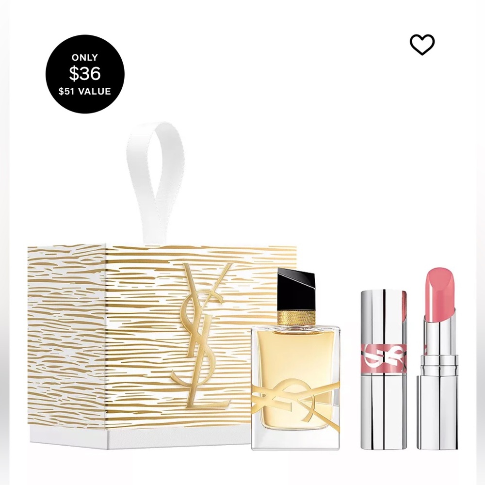 YSL Libre 2 pc. Mini Fragrance and Loveshine Lip Oil Stick Gift Set (orig $36)